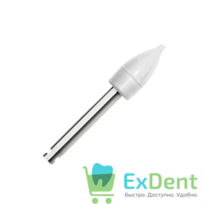 Полир Kagayaki Ensmart Pin - белый (грубая) пуля, металл, для финишной полировки композита (10 шт)