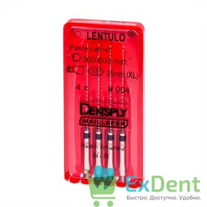 Lentulo (Лентуло) №4, 25 мм, Dentsply, для внесения силанта в корневой канал (4 шт)