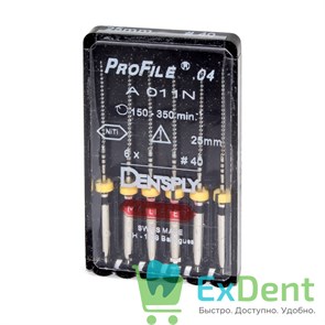 ProFile (ПроФайл) 04 №40, 25 мм, Dentsply, машинный каналорасширитель (6 шт)