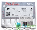 H-Files №20, 31 мм, Pro-Endo, расширитель канала, нержавеющая сталь, нестерильные (6 шт) - фото 11459