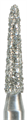 877K-014F-FG Бор алмазный NTI, форма торпеда, коническая, мелкое зерно - фото 12519
