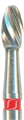 H379-018-FG Твердосплавный финир NTI, форма олива, красное кольцо, стандарт - фото 13088