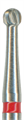 H41-016-FG Твердосплавный финир NTI, форма шаровидная, красное кольцо, стандарт - фото 13097