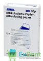 Артикуляционная бумага подковообразная, синяя HANEL (80 мкм х 72 шт) - фото 21296
