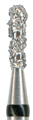 830L-012TSC-FG Бор алмазный NTI, стандартный хвостик, форма грушевидная,длинная, сверхгрубое зерно - фото 22168