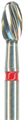 H379-023-FG Твердосплавный финир NTI, форма олива, красное кольцо, стандарт - фото 22187