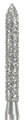 886-012M-FG Бор алмазный NTI, форма цилиндр, остроконечный, среднее зерно - фото 29500