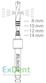 RF210IK-020-RA Хирургический инструмент NTI, пилотный бор, внутреннее охлаждение - фото 29977