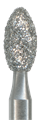 379-023F-FGL Бор алмазный NTI, хвостовик длинный, форма олива, мелкое зерно 16303 - фото 31733