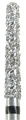 850-018TSC-FG Бор алмазный NTI, стандартный хвостик, форма конус круглый, сверхгрубое зерно - фото 30137
