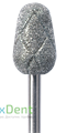AG369-085EC-HP Бор алмазный NTI, форма бутон с насечками, сверхгрубое зерно - фото 30635