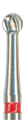 H41-018-FG Твердосплавный финир NTI, форма шаровидная, красное кольцо, стандарт - фото 31175