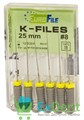 K-Files №08, 25 мм, EuroFile, ручной каналорасширитель (6 шт) - фото 32429