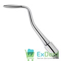 Элеватор №3F Flohr для удаления корней зубов нижней челюсти, изогнутый на себя (000-327) - фото 32735