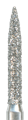 862-012M-FG Бор алмазный NTI, форма пламевидная, среднее зерно - фото 34793