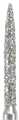 863-012SC-FG Бор алмазный NTI, форма пламевидная, сверхгрубое зерно - фото 38554