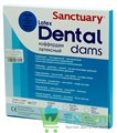Резиновые завесы Dental Dams синие, средние (152 х 152 мм) - листы латексные для раббердам (36 шт) - фото 39611