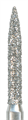 862-012C-FG Бор алмазный NTI, форма пламевидная, грубое зерно - фото 6640