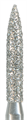 862-014UF-FG Бор алмазный NTI, форма пламевидная, ультрамелкое зерно - фото 7116