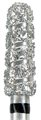855-025TSC-FG Бор алмазный NTI, стандартный хвостик, форма конус круглый, сверхгрубое зерно - фото 7278