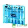 K-file Nitiflex №15-40, 25 мм,Dentply,никель-титан, ручной, для препарирования канала (6 шт) - фото 7510